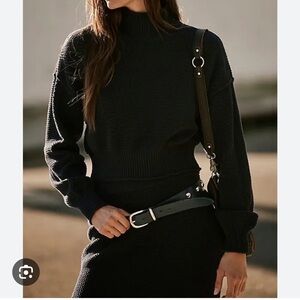 Hailee cropped 100% cotton sweater